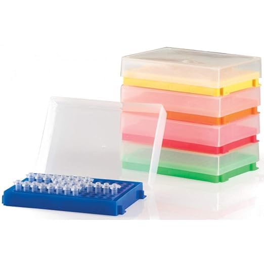 96 Wells PCR Tube Rack 0.2ml Micro Tube Box Pack of 6