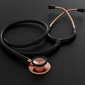 Rose Gold Stethoscope for Doctors & Students Dual Head