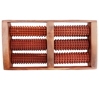 Wooden Foot Massager Roller for Pain Relief & Relaxation