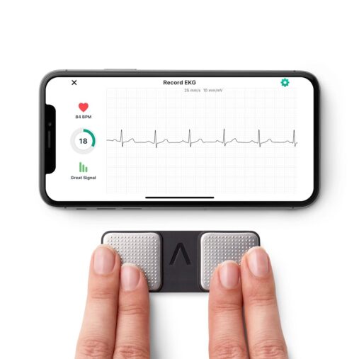 Single Lead ECG Device – Fast & Accurate | US FDA Cleared & Clinically validated Device | Get Unlimited ECG Reports from The Comfort of Your Home (Single Lead ECG Device)