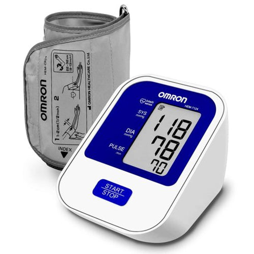 Omron HEM 7124 Fully Automatic Digital Blood Pressure Monitor with Intellisense Technology  For Most Accurate Measurement