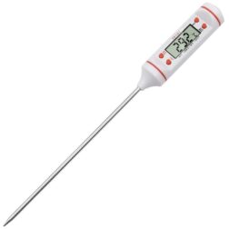Digital LCD Cooking Food Meat Probe Kitchen BBQ Thermometer Temperature  Test Pen| Instant Read (White)