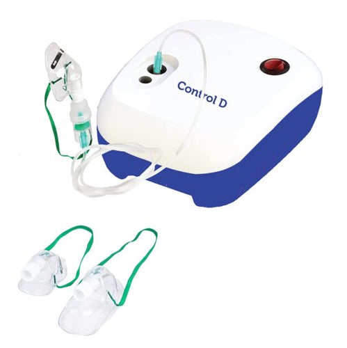 Respiratory Nebulizer with Complete Kit for Kids & Adults Nebulizer (White, Blue)