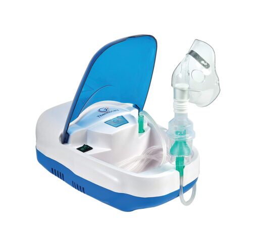 Piston Compressor Nebulizer with Child and Adult Mask (White)