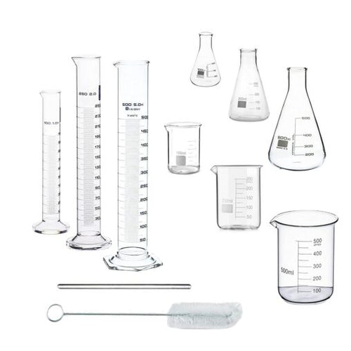 High Quality Borosilicate 3.3 Glass Beakers – 250 ml 6 pcs with Graduation Marks, Pack of 6