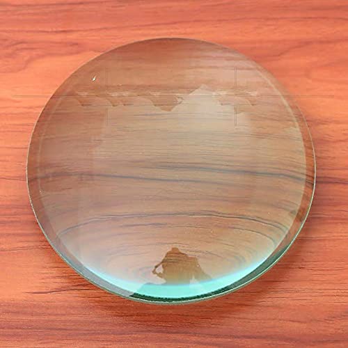4″ Magnifier Glass Convex Lens Focal Length : 20 cm Lens Magnification 5X 10 cm Diameter Magnifying Glass Lens for Science Experiments and Projects