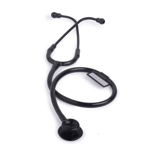 Black Matte Acoustics Stethoscope for Doctor, Nurses and Students (Dual Head)