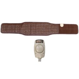Heating Belt 205 Stones for Back Pain FAR Infrared Heating Spine Therapy Belt for Waist and Body Pain,  Slimming, Improve Blood Circulation Immune System, Portable - Brown