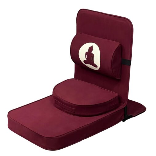Meditation Large Relaxing Buddha Meditation Chair with Back Support Cushion  (100% Cotton,  Seat Size: 21x18 inches)