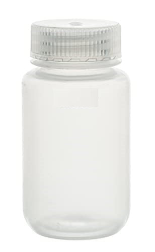 Polypropylene Reagent Bottle, 125 ml, Wide Neck, Autoclavable, Leak Proof, Pack of 12