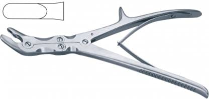 Orthopaedic Bone Nibbler Rongeur Angular Double Action Stainless  Steel Orthopedic Surgical Instrument