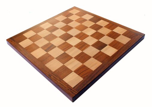 Wooden Chess Board without Pieces for Professional Chess Players - Appropriate Wooden & Brass  Chess Pieces Chessmen Available Separately by Brand (16" X 16"),for kids