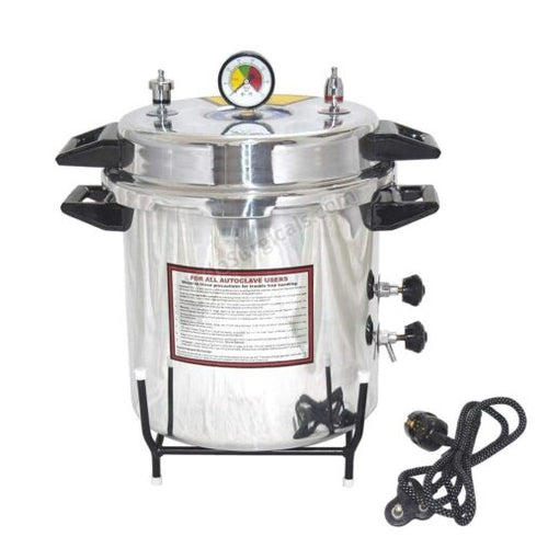Autoclave Aluminium Pressure cooker type, Mirror Finish, Electric ( Capacity and Size approx.  21 Ltrs , 12"" Dia. X 12"" H)