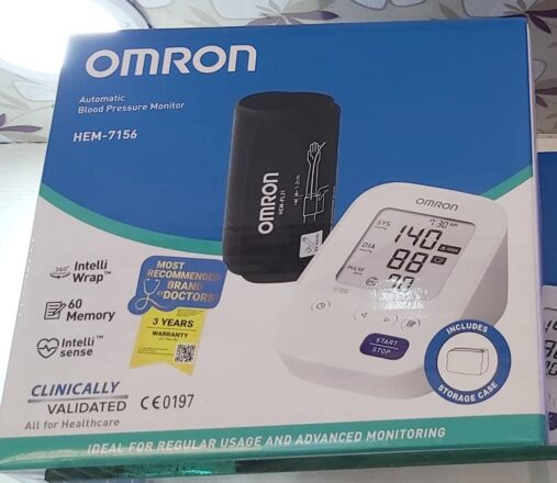Hem7156Omron Blood Presure Monitor – White