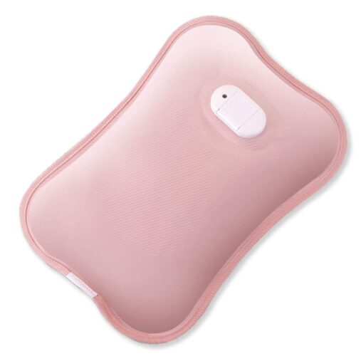 Premium Electric Hot Water Bag | Dual Insulation Silicon Technology | 6 Layers of Protection (Pearl Pink)