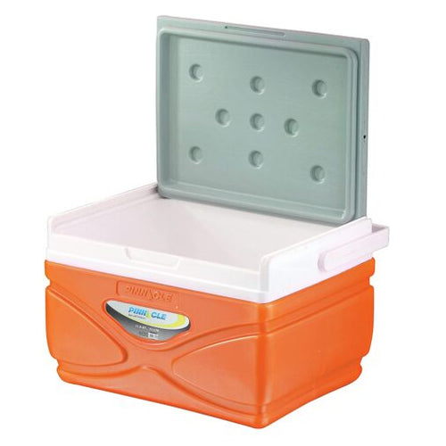 Ice Cooler Box with Soft Touch Handle Keeps Cold Upto 48 Hours (Prudence Orange 11L)