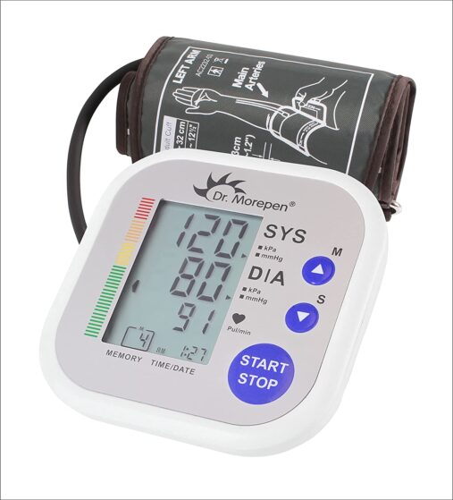 Dr. Morepen Bp02 Automatic Blood Pressure Monitor (White)