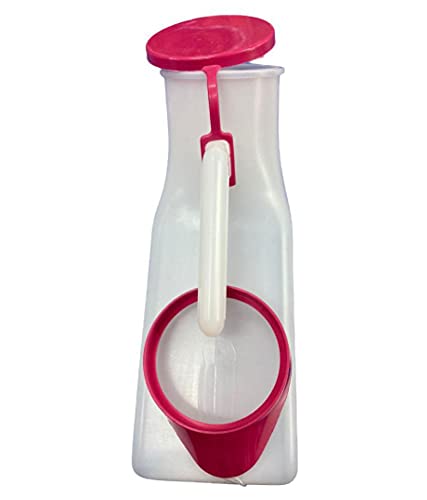 Urine Pot 1000 ml Male and female Urine Collector for bed Patient Premium quality (Pack of 2)
