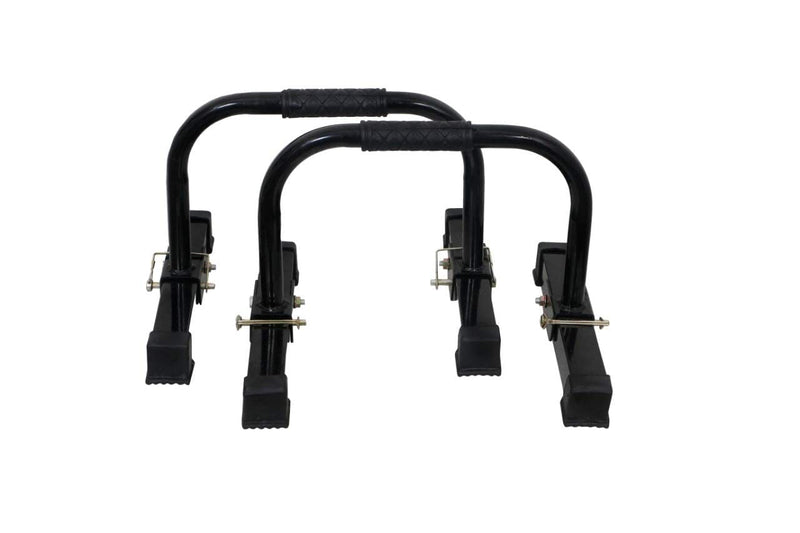 Folding Fitness Parallettes Push Up Bar Stand Stand Metal for Gym and Home Exercise