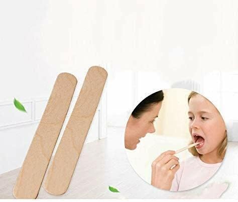 Spancare Natural Wood Wax Stick/Non-Sterile Standard Wooden Tongue Depressor/100 pcs