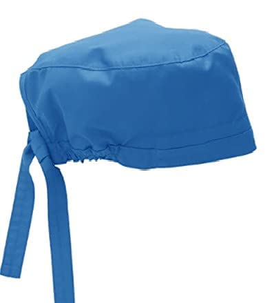 SPANCARE PHARMACEUTICALS Uniforms Premium Scrub Cap Unisex with Sweat Band (Pack of 2) Sky Blue