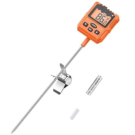 Digital Instant Read Kitchen Food Thermometer,Deep Fry Candy Thermometer with Pot Clip &