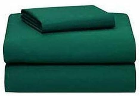 Spancare Casement Cotton Hospital Solid Bedsheet with Pillow Cover (Green, Single)