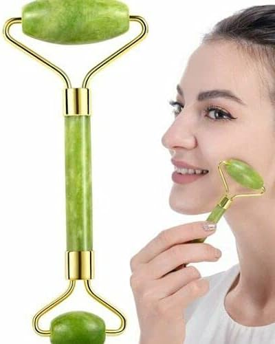 span 1PC Smooth Natural Jade Roller Massage Tool Facial Massager Beauty Tool for Face