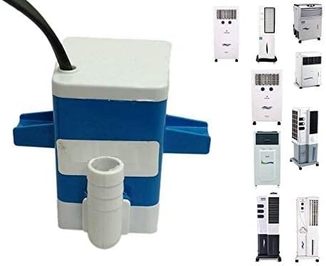 Submersible Small Cooler Pump with 3 ft Height for Tower and Personal Coolers (Blue and White)