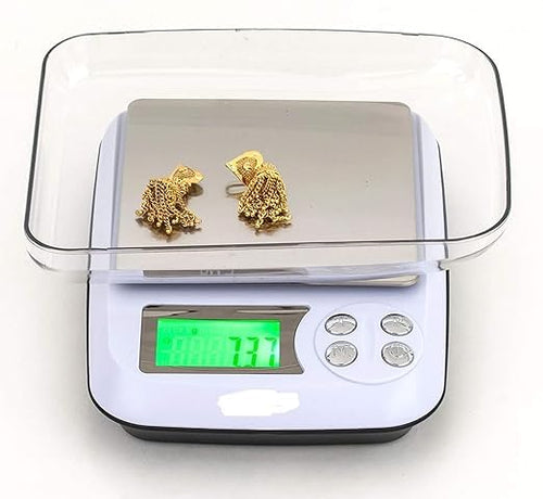 Jewellery Weighing scale-1000g x 0.01g(10mg) Digital Gold Weight Machine with High-Accuracy for Homes & Labs