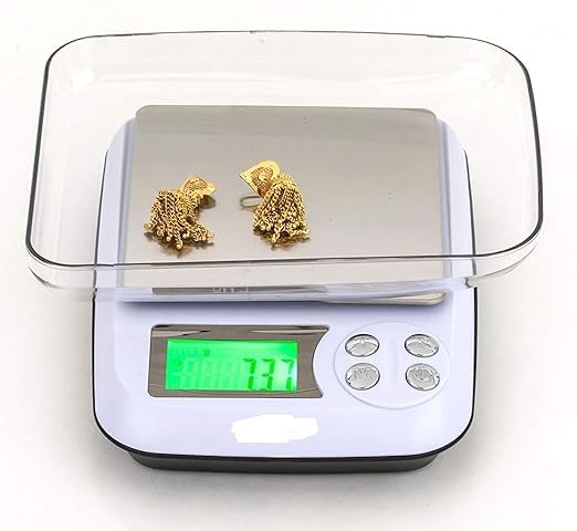 Jewellery Weighing scale-1000g x 0.01g(10mg) Digital Gold Weight Machine with High-Accuracy for Homes & Labs