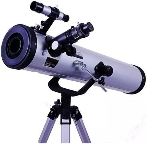 SPANCARE PHARMACEUTICALS 76az Telescope Upto 350x Zoom, with Barlow and Moon Filter for Astronomy. Bands of Jupiter,Rings of Saturn,Phases of Venus,and Some nebulas are Visible