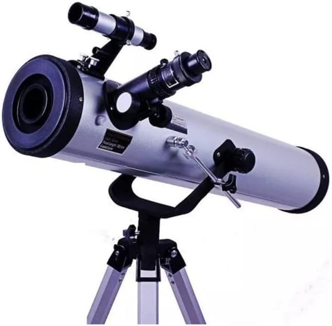 SPANCARE PHARMACEUTICALS 76az Telescope Upto 350x Zoom, with Barlow and Moon Filter for Astronomy. Bands of Jupiter,Rings of Saturn,Phases of Venus,and Some nebulas are Visible