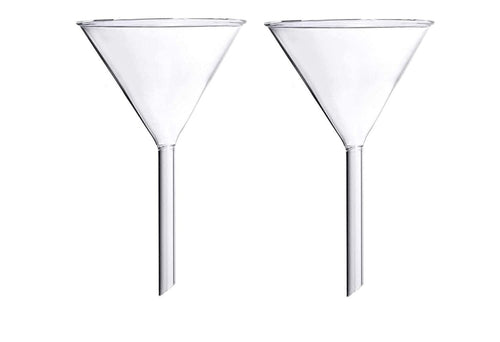 Spancare Glass Funnel Use for Laboratory Borosilicate Glassware Bottle Hot Oil or Liquid