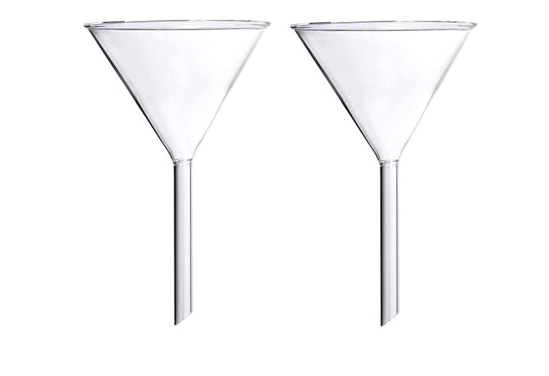 Spancare Glass Funnel Use for Laboratory Borosilicate Glassware Bottle Hot Oil or Liquid