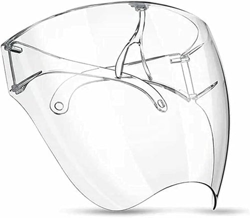 Span Glasses Full Face Covering, Protective Face Shield and Reusable Goggle Shield,