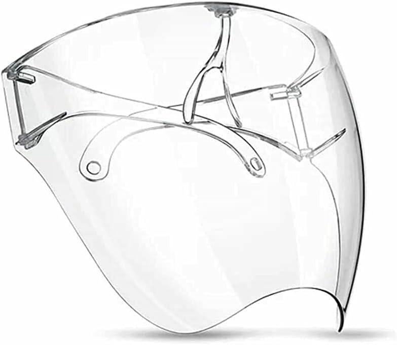 Span Glasses Full Face Covering, Protective Face Shield and Reusable Goggle Shield,