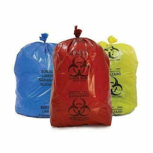 Spancare Bio-Medical Waste Bag with Low Density (Pack of 30) in red, Blue, Yellow Color