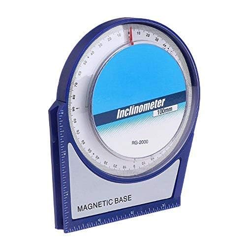 Inclinometer Protractor Tilt Level Meter Angle Finder Clinometer with Magnetic Base, (Multicolored)