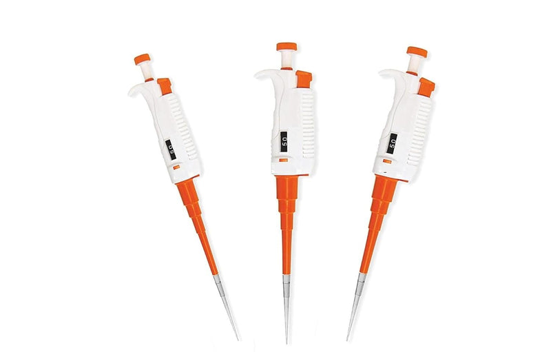 SPANCARE PHARMACEUTICALS Set of 3 Micropipette Variable Volume 0.5-10 ul,10-100 ul,100-1000 ul Total 3 No Combo