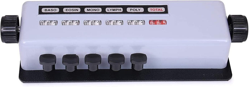 Spancare Blood Cell Counter 5 Keys Use All Microscope (Silver)