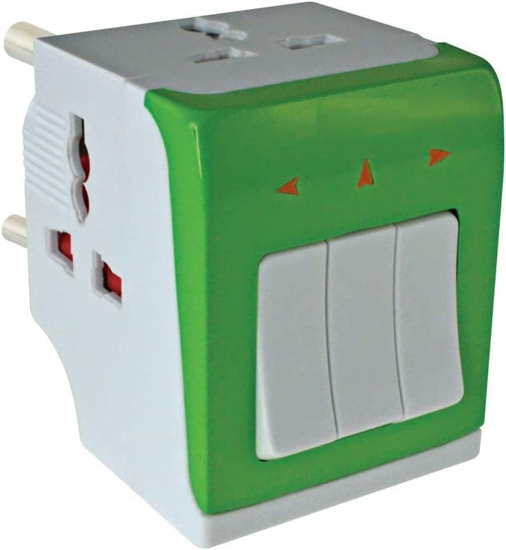 Spancare Travel Adapter 3-in-1 Universal Multi-Plug with Individual Switch