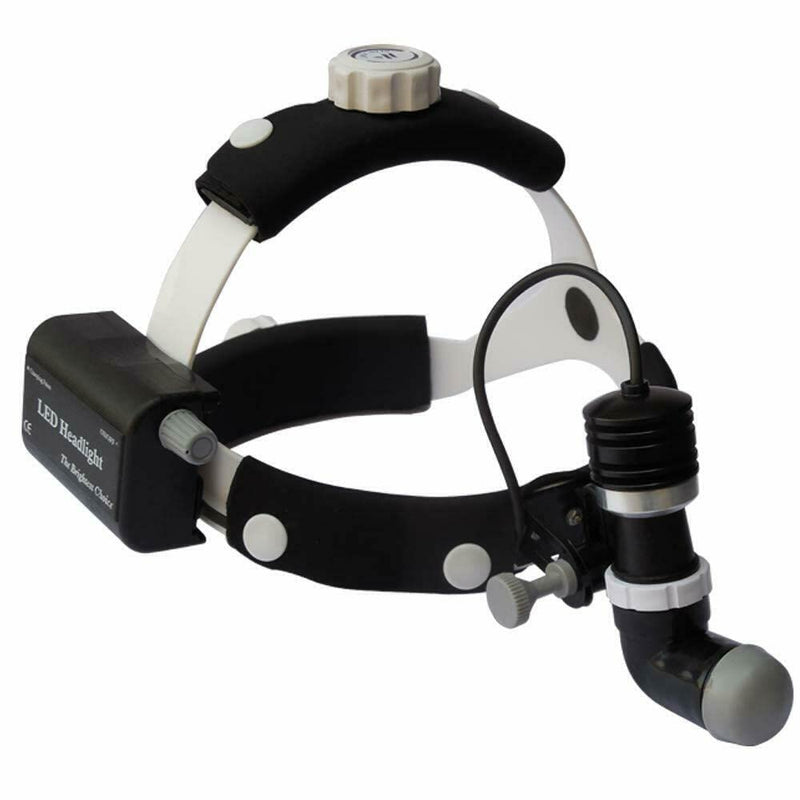 Spancare Portable LED Surgical Headlight for ENT, White & Black, ‎12x12x8 cm