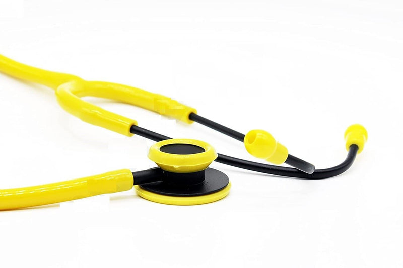 Spancare Yellow Stethoscope for Doctors/Medical Student/Nurse Special Design Matt Black