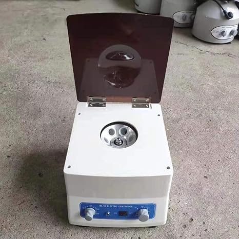 SPANCARE_PHARMACEUTICALS Centrifuse Machine 4000 RPM for PRP | Shocked-Free ABS Body | Copper Motor | Suction Feets for Vibration Free Operation | Grey + Black Colour