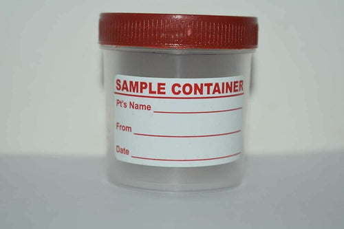 Spancare Plastic Urine Container 40ML (Pack of 100 Pieces) Used to Collect Urine