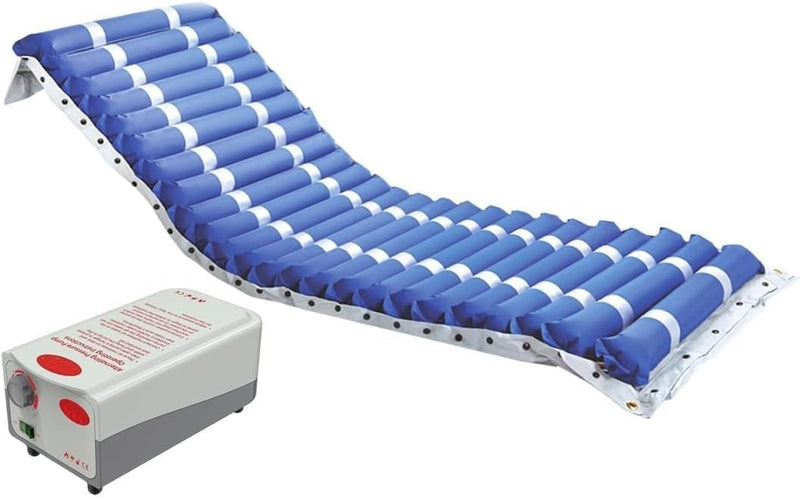 Spancare Pharmaceuticals Tubular Anti-Decubitus Air Mattress with Air Pump - German Tech. Bed Sore Prevention System for Hospital and Home Care - CE Approved - Enhanced Comfort and Healing