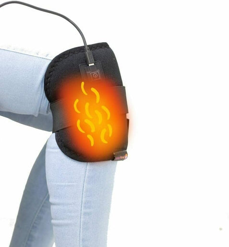 Spancare 3 in 1 Electric Heating Pad for Knee Pain Relief (Black) | Ideal for Knee, Elbow