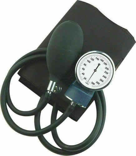 Spancare Manual Blood Pressure Monitor Sphygmomanometer Black Aneroid BP Monitor