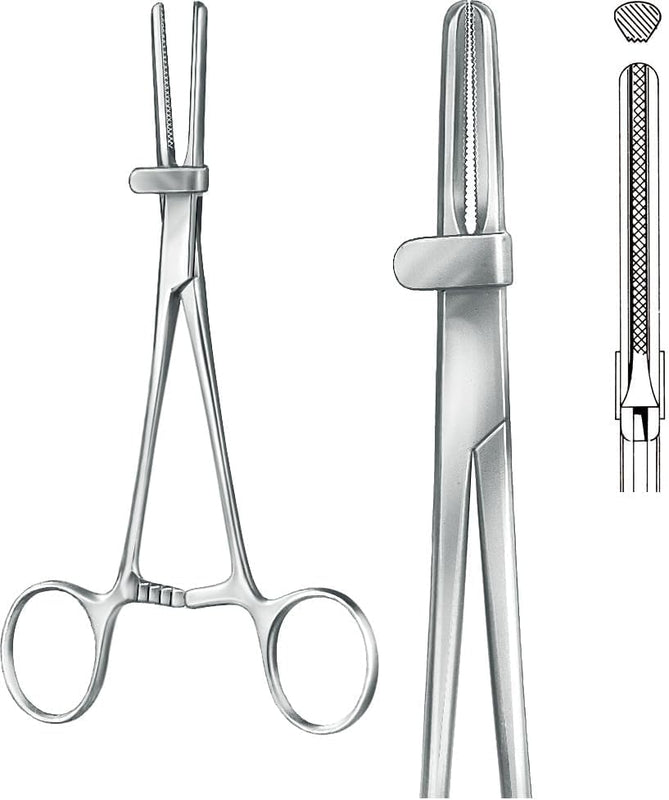 Tubing Clamp with Guard Cardiac Vascular Forcep (Instrument)